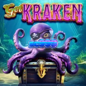 Get Kraken slot game interface showing the Kraken collector and treasure chests